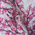 2021 Popular Digital Printing Pink Flower 100%Polyester Minky Fabric For Warmth